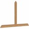 Ekena Millwork Portland Timber Gable Bracket, Western Red Cedar, 60"W x 38"H x 1 1/2"D x 3 1/2"F, 15/12 Pitch GBW060X38X0204POR00SWR - alternate 2